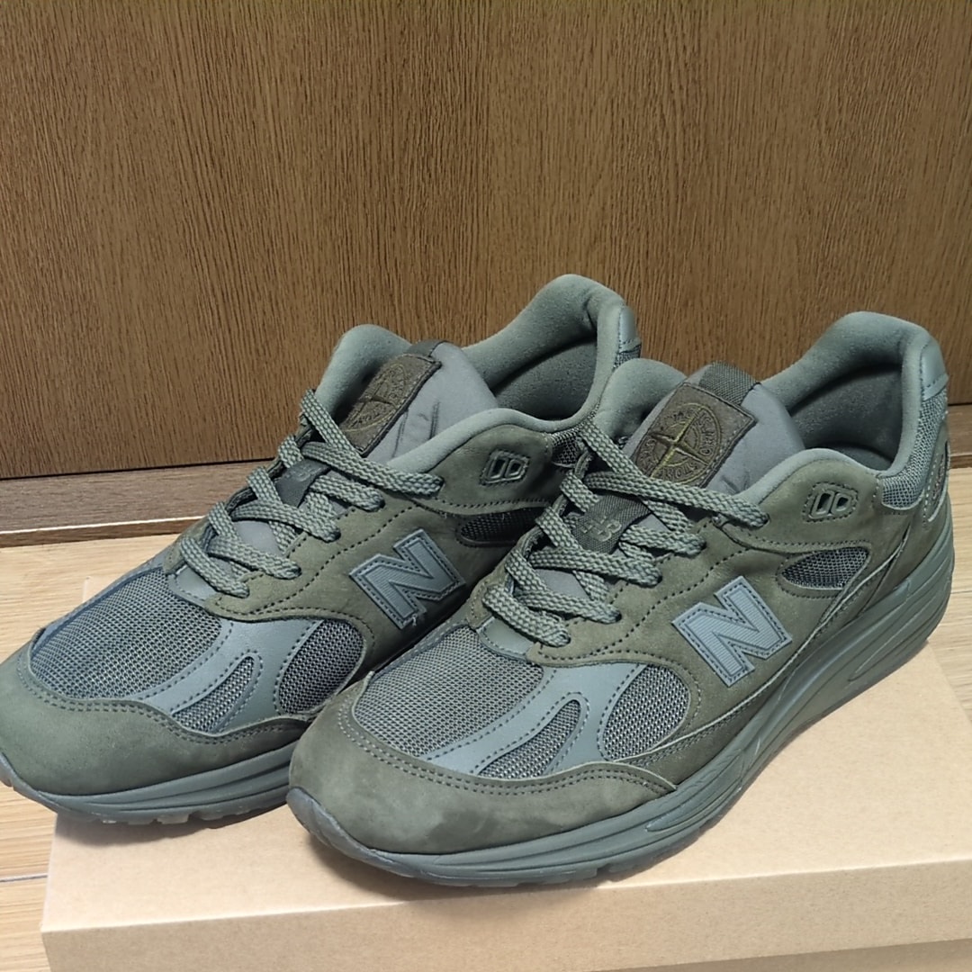 Stone Island × New Balance 991V2 Ghost "Military Green"