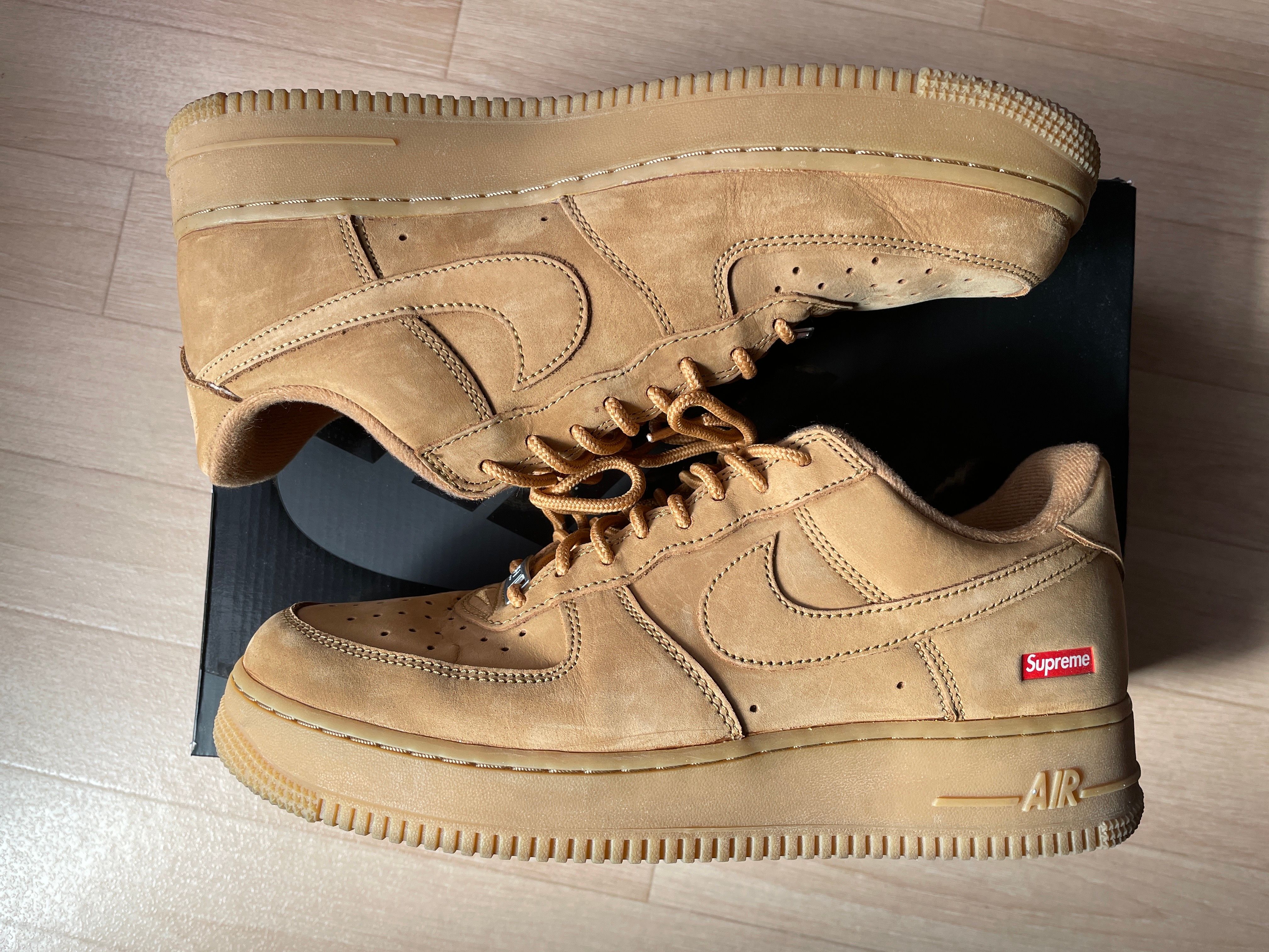 Supreme × Nike Air Force 1 Low "Flax/Wheat"