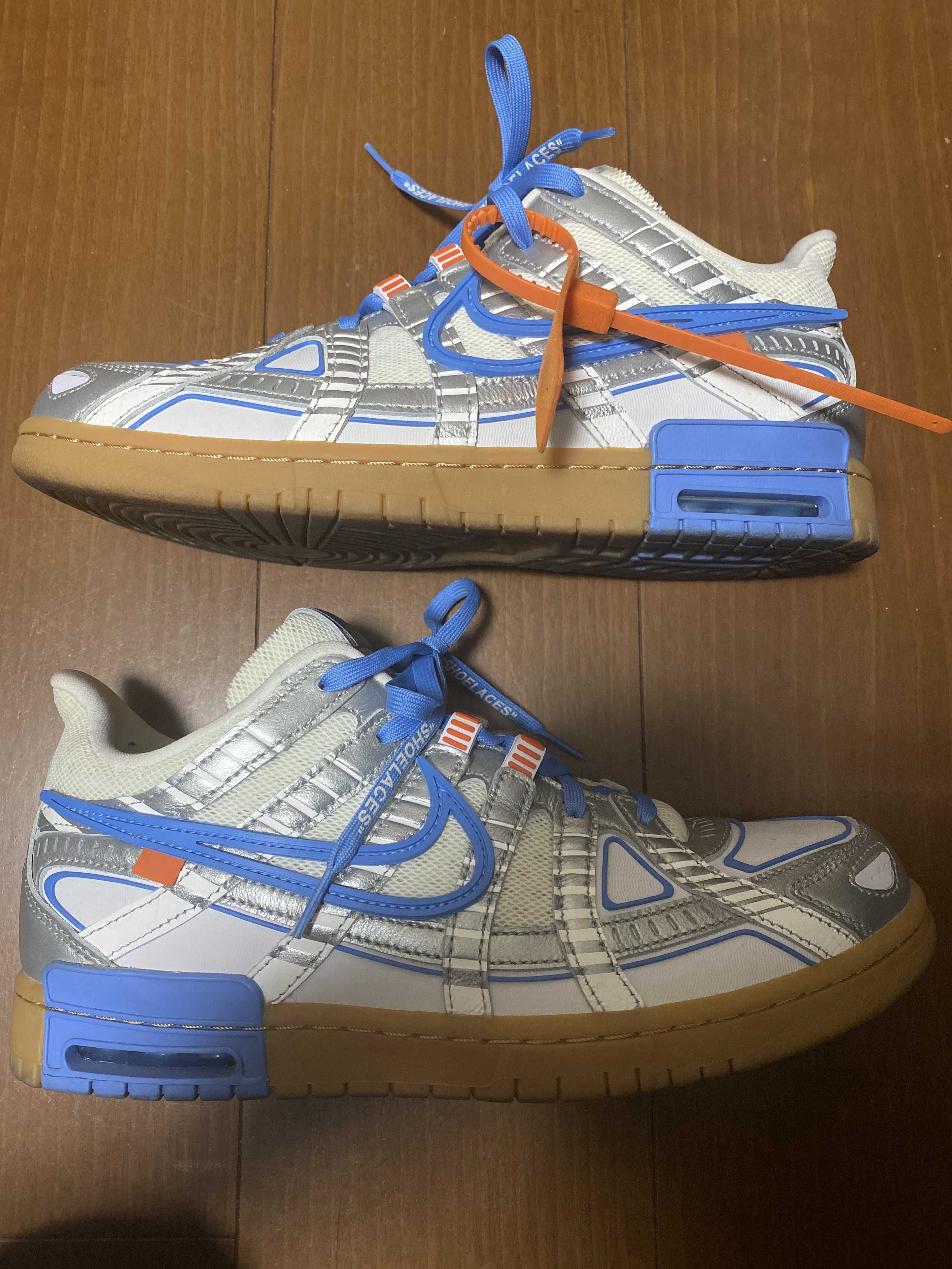 Off-White × Nike Air Rubber Dunk "White/University Blue" 