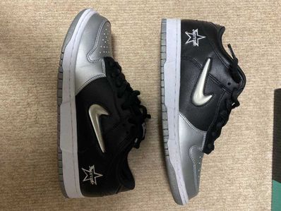 Supreme × Nike Dunk Low "Metallic Silver/Black"