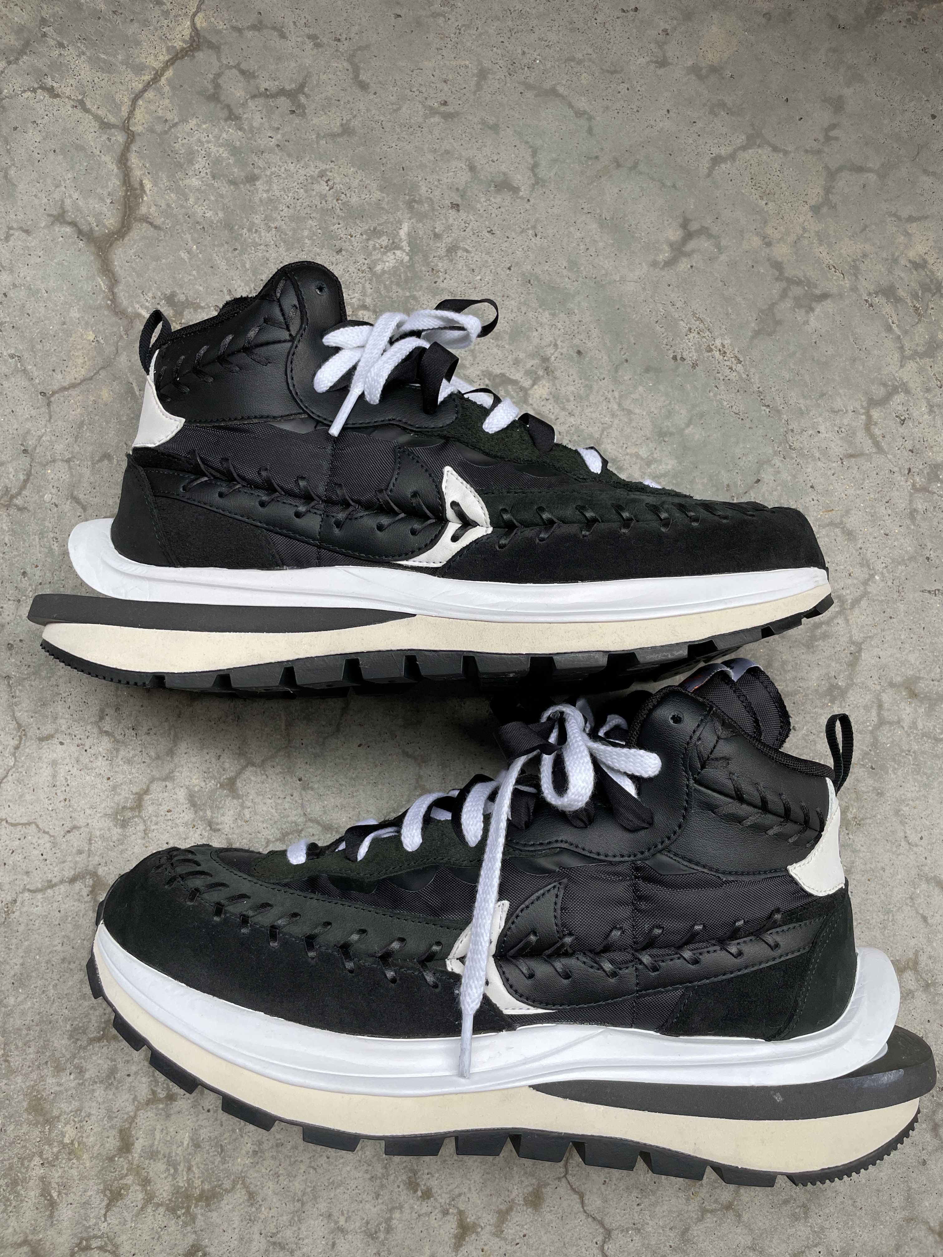 Jean-Paul Gaultier × sacai × Nike Vapor Waffle "Black/Black-White"