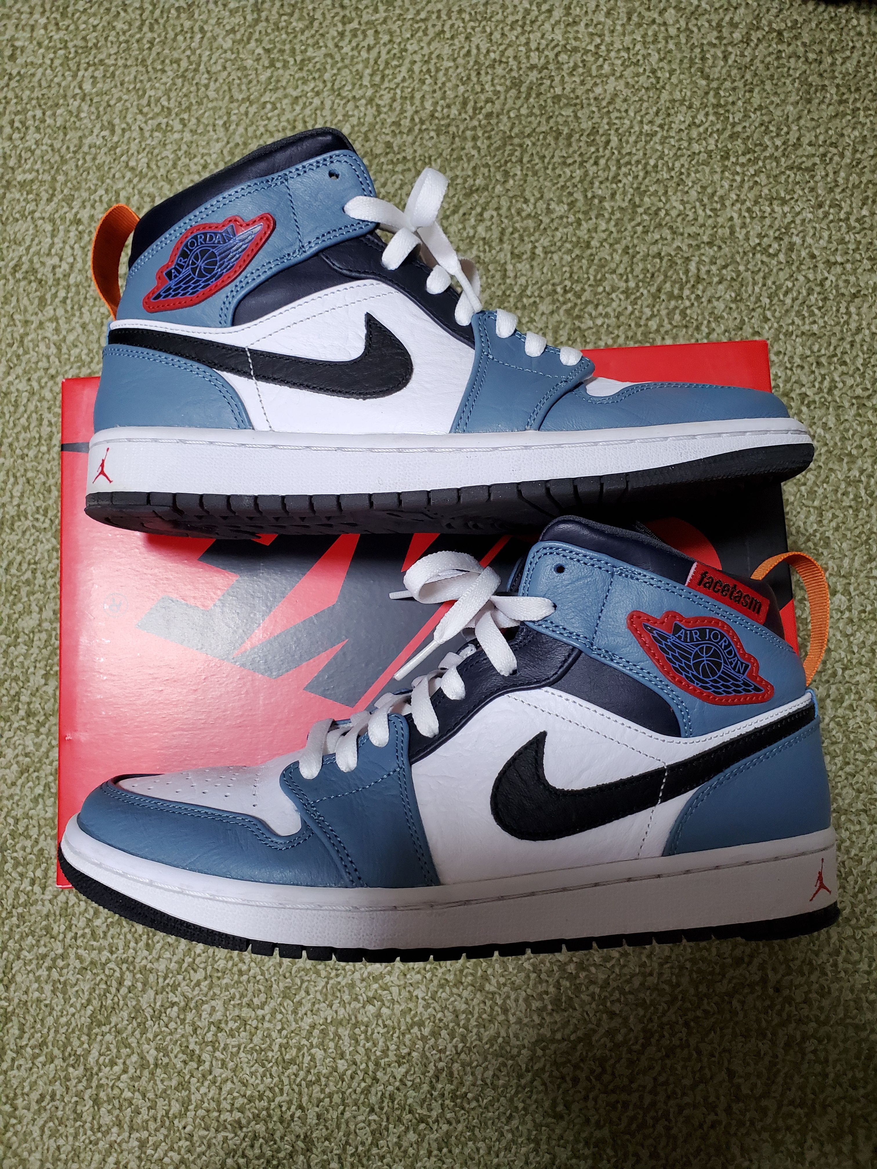FACETASM × Nike Air Jordan 1 Mid "White/Navy"