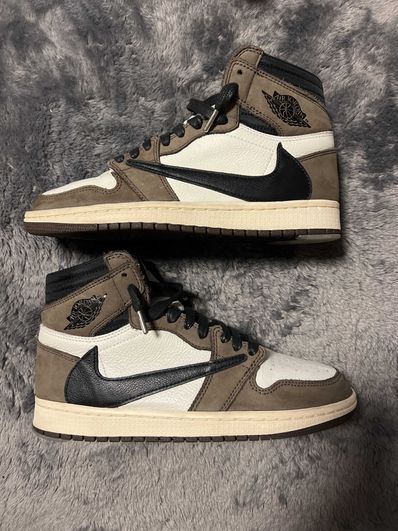 Travis Scott × Nike Air Jordan 1 Retro High OG TS SP "Sail/Dark Mocha"