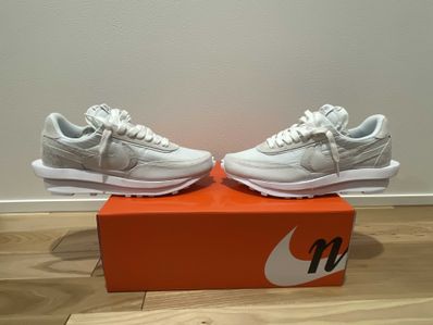 sacai × Nike LDV Waffle "Triple White"