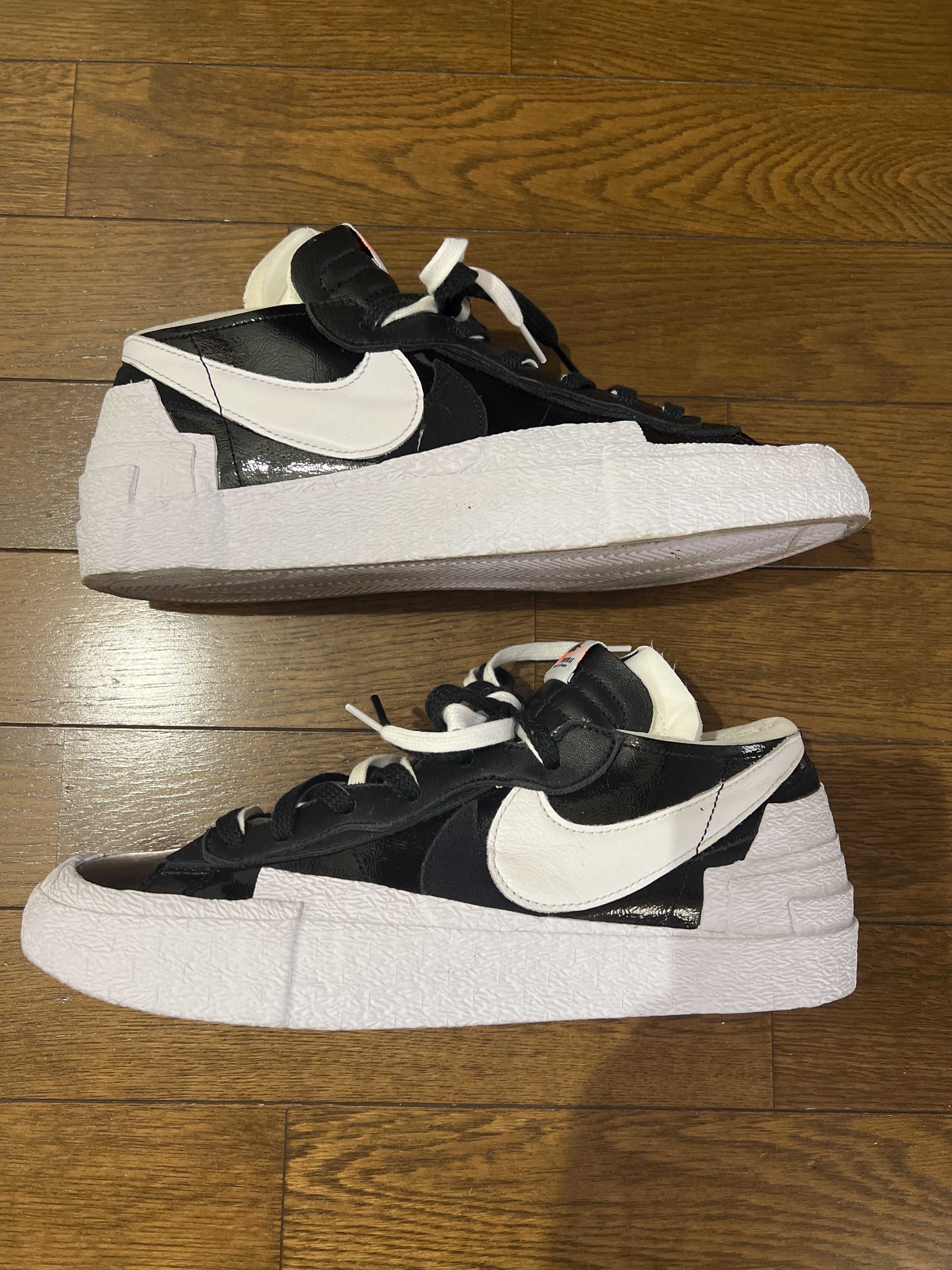 sacai × Nike Blazer Low "Black Patent Leather"