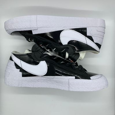 sacai × Nike Blazer Low "Black Patent Leather"