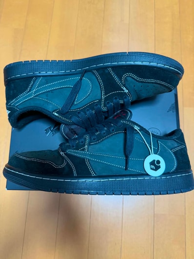 Travis Scott × Nike Air Jordan 1 Low OG SP "Black Phantom"