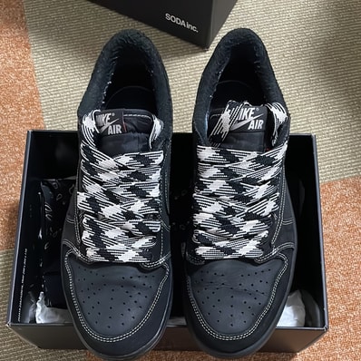 Travis Scott × Nike Air Jordan 1 Low OG SP "Black Phantom"