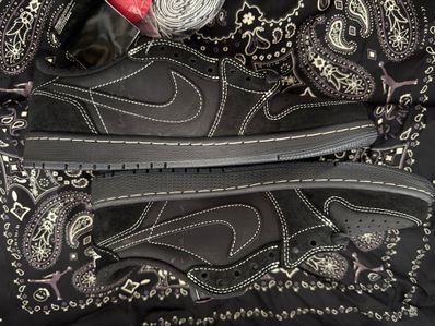 Travis Scott × Nike Air Jordan 1 Low OG SP "Black Phantom"