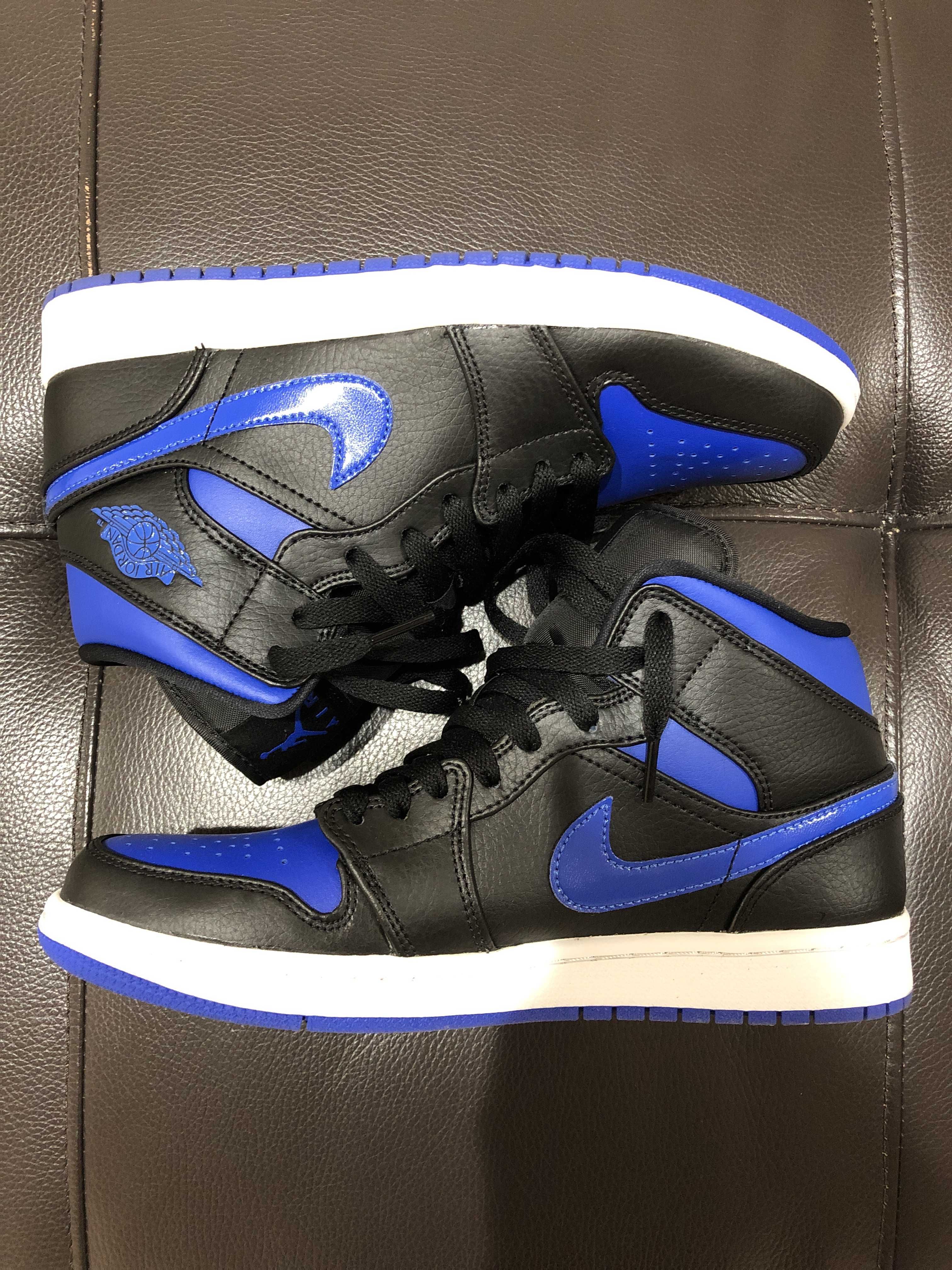 NIKE AIR JORDAN 1 MID "BLACK/BLUE"