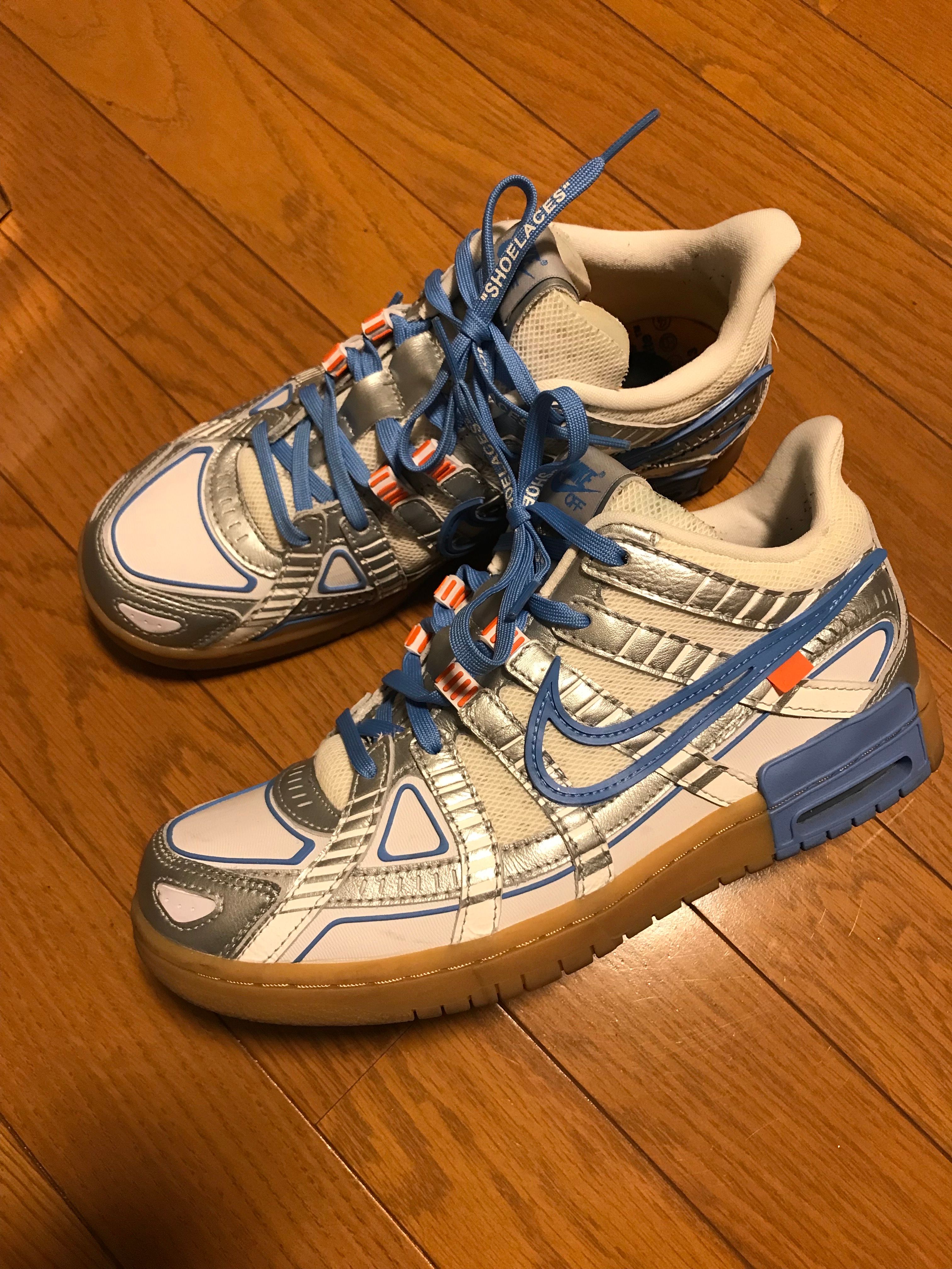 Off-White × Nike Air Rubber Dunk "White/University Blue"