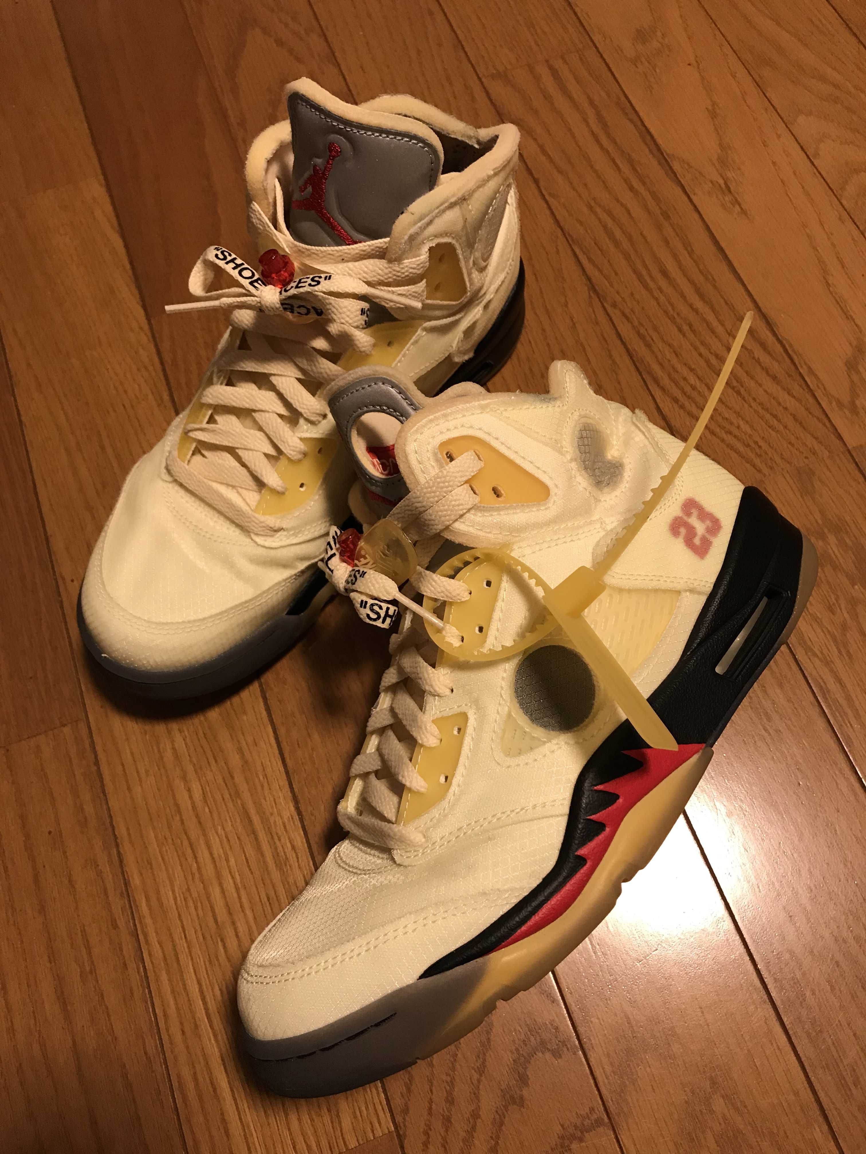 Off-White × Nike Air Jordan 5 "Sail"