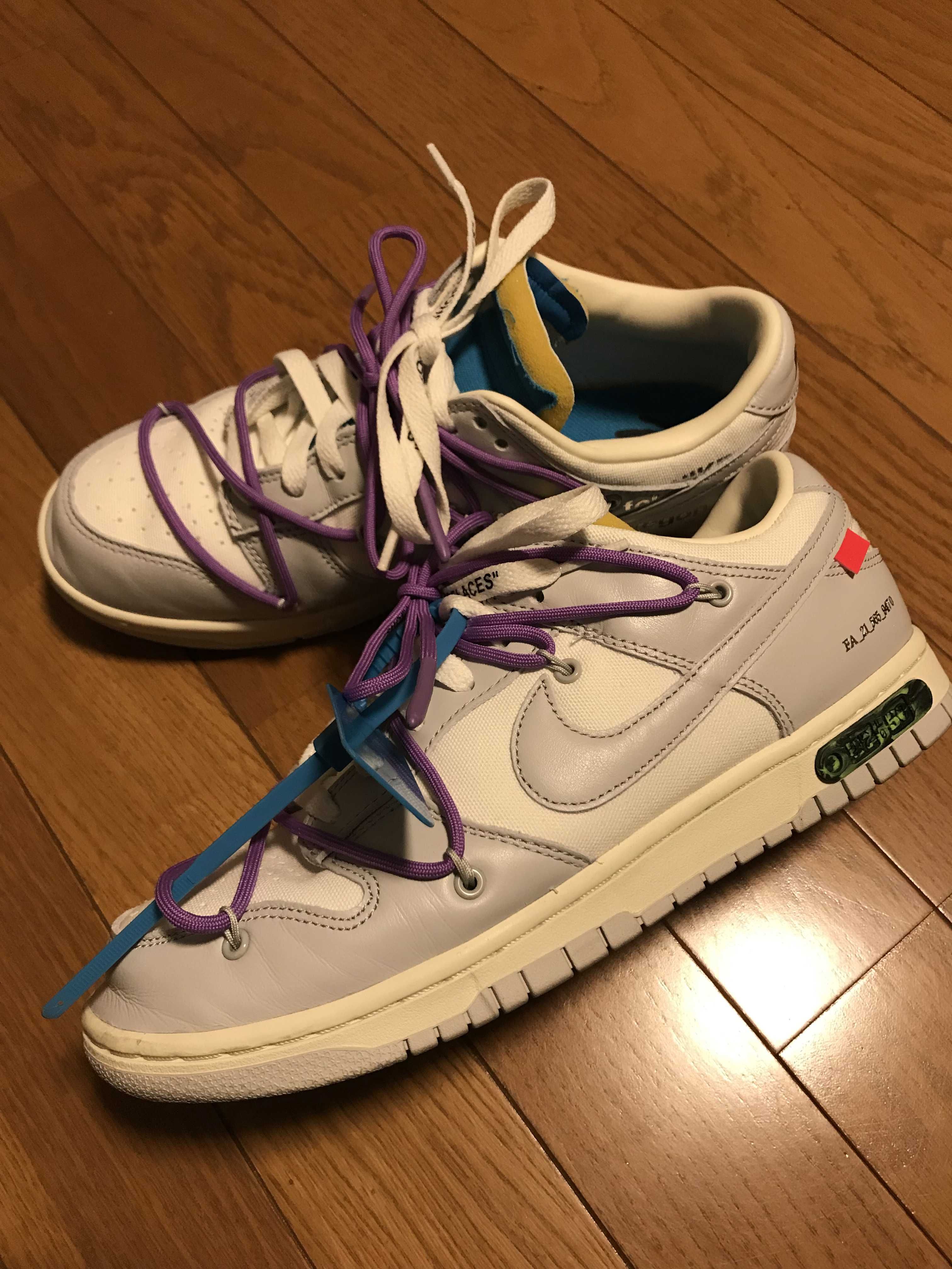 Off-White × Nike Dunk Low "Sail/Neutral Gray"