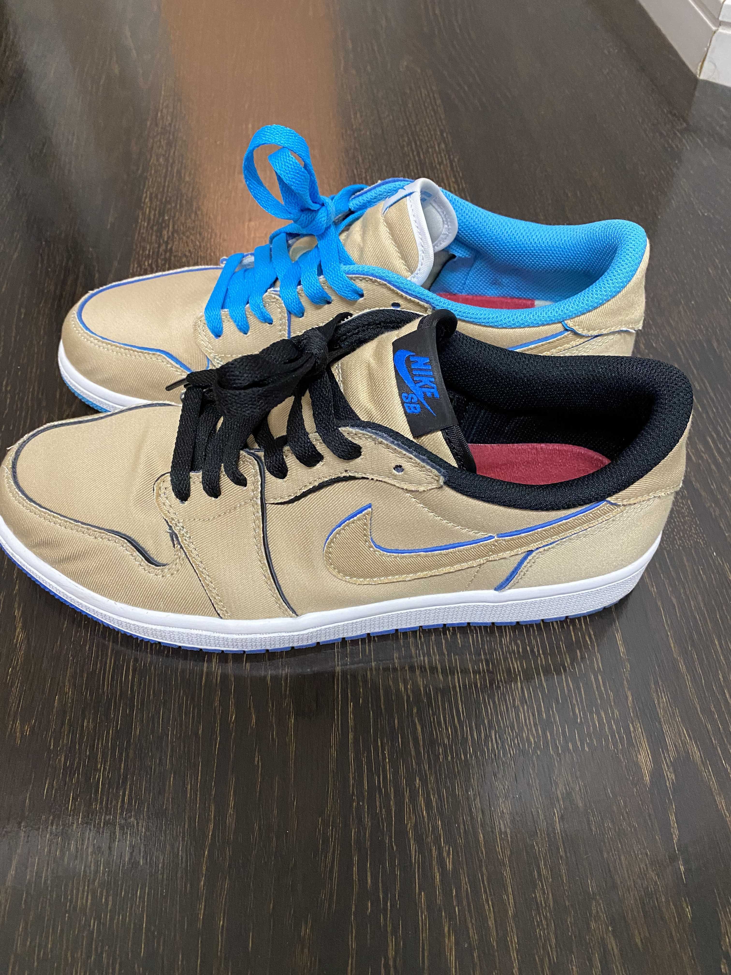 Nike SB Air Jordan 1 Low "Desert Ore/Royal Blue"