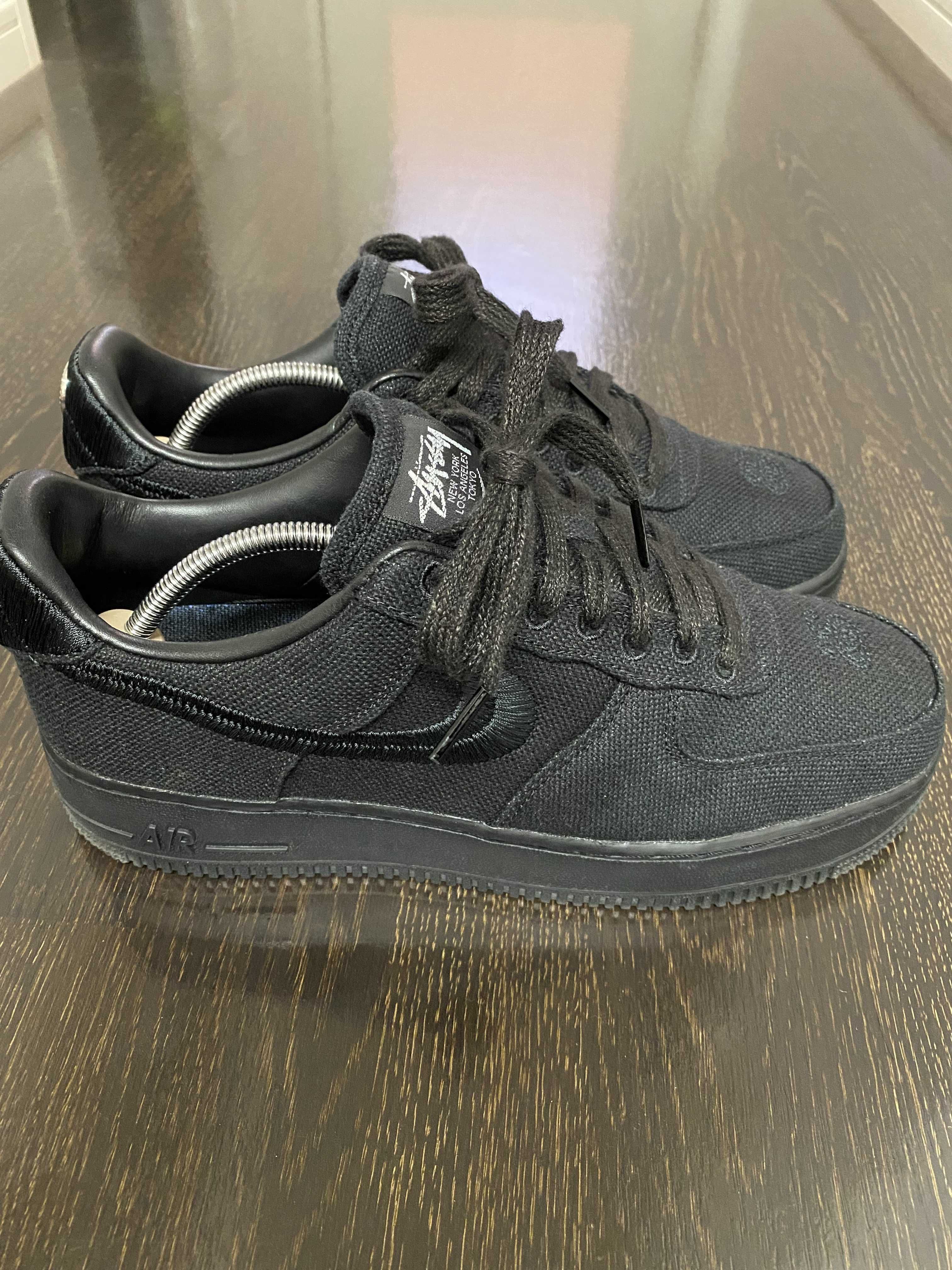 Stussy × Nike Air Force 1 Low "Triple Black"