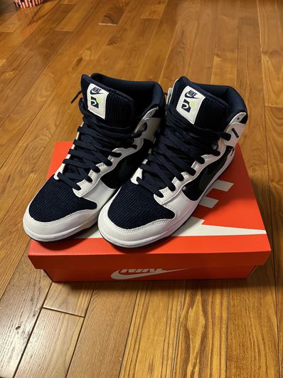 Nike Dunk High EMB "College Navy"