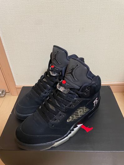 NIKE AIR JORDAN 5 PARIS SAINT-GERMAIN BLACK/CEMENT GREY