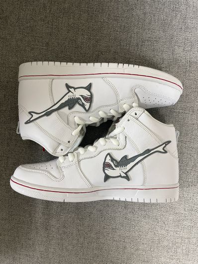 Oski x Nike SB Dunk High "Great White Shark"