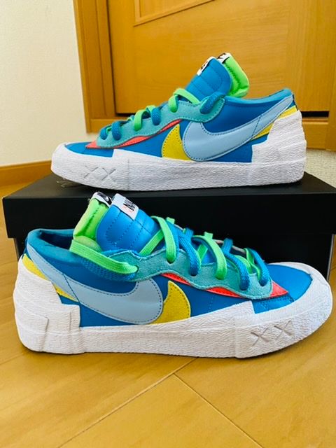 KAWS × sacai × Nike Blazer Low "Neptune Blue"