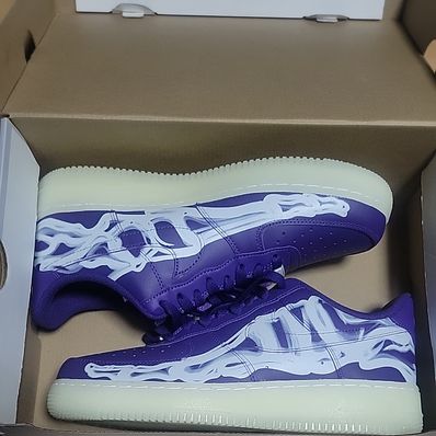 Nike Air Force 1 "Purple Skeleton"