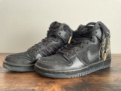 Faust × Nike SB Dunk High "Black and Metallic Gold"