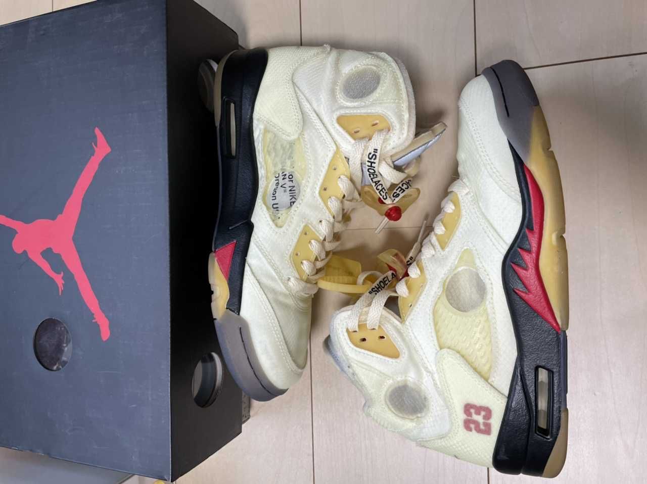 Off-White × Nike Air Jordan 5 "Sail"