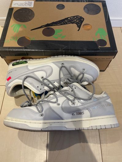 Off-White × Nike Dunk Low "Sail/Neutral Gray"