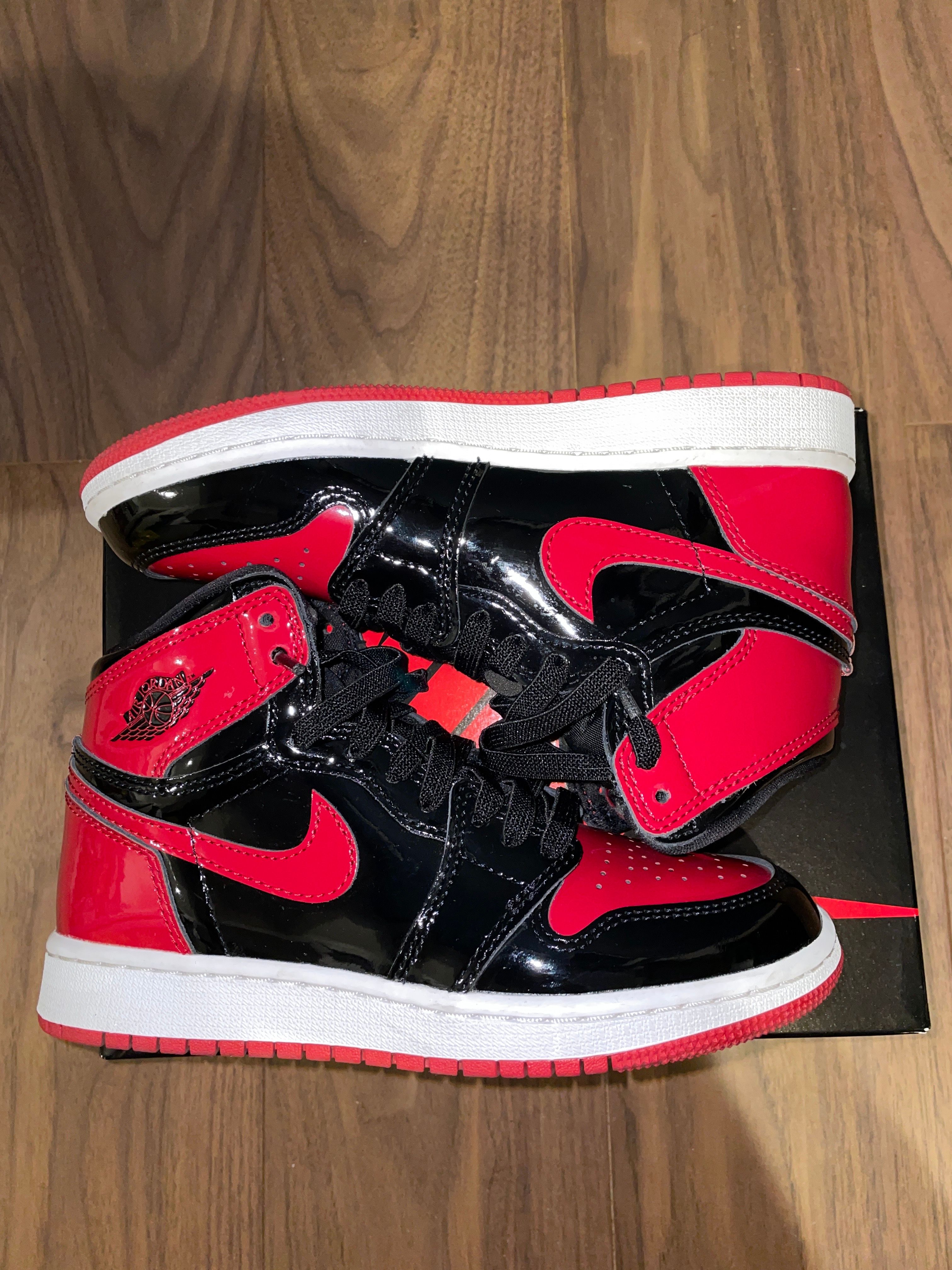Nike GS Air Jordan 1 High OG "Patent Bred"