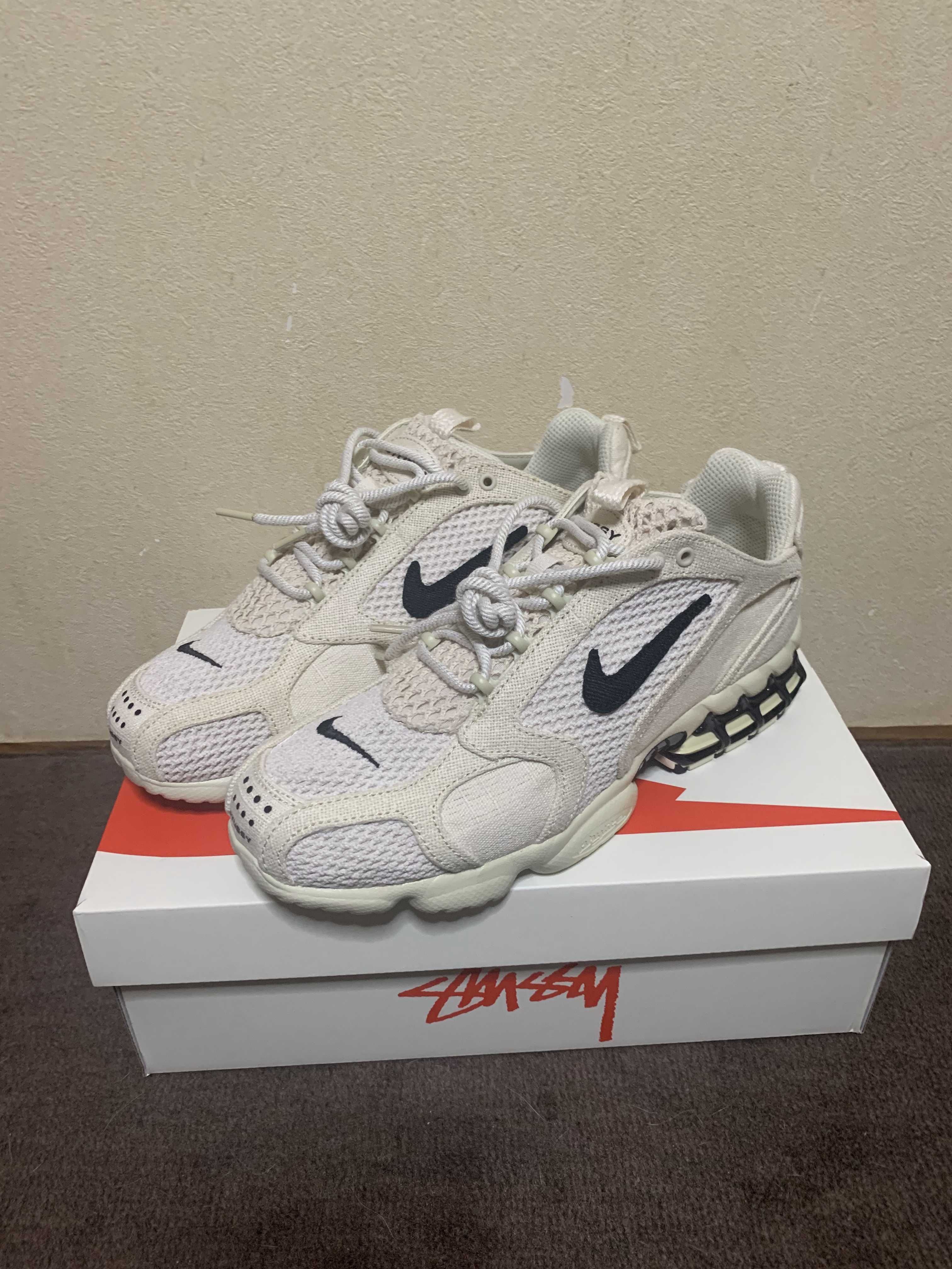 Stussy × Nike Air Zoom Spiridon CG 2 "Fossil/Black"