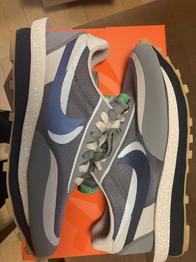 CLOT × Sacai × Nike LD Waffle "Grey Obsidian/Cool Grey"