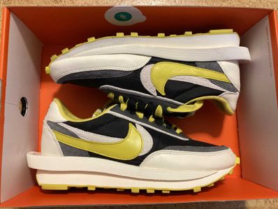 UNDERCOVER × sacai × Nike LD Waffle "Black/Sail-Dark Grey-Bright Citron"