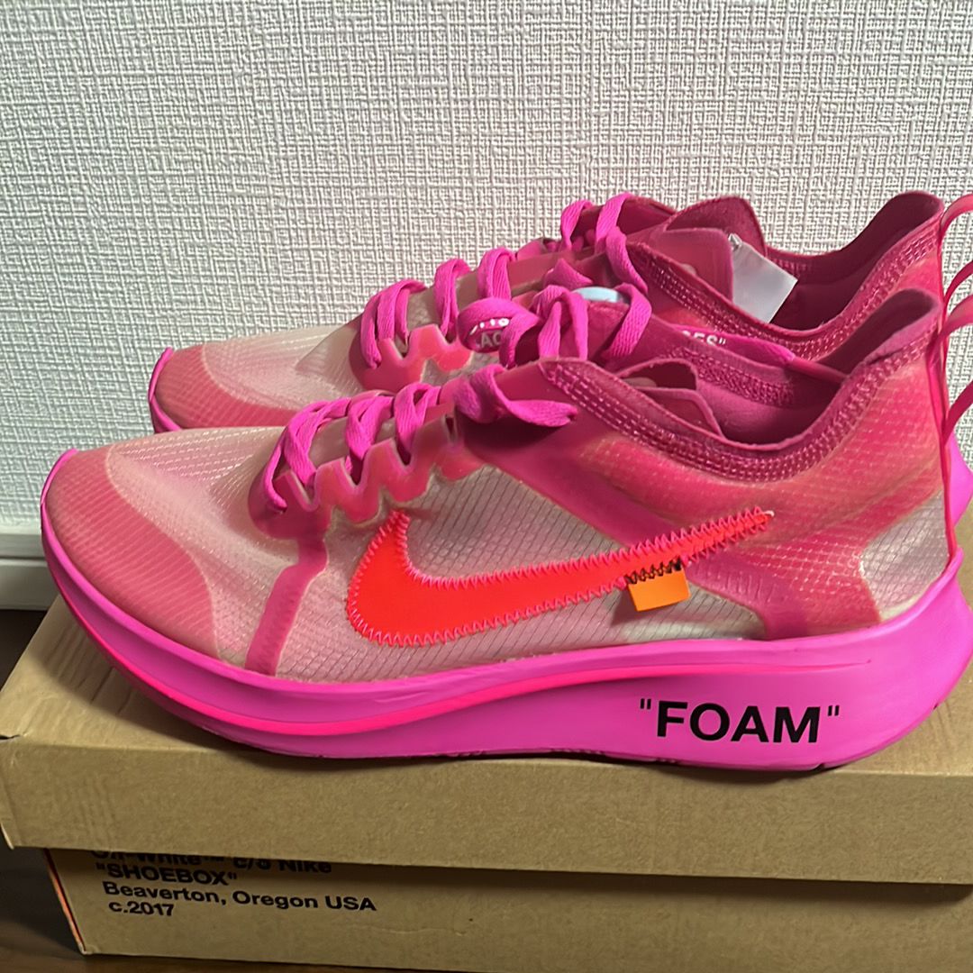 Off-White × Nike Zoom Fly "Pink"