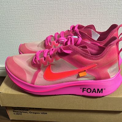 Off-White × Nike Zoom Fly "Pink"