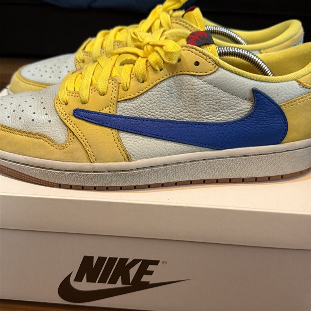 Travis Scott × Nike Women's Air Jordan 1 Retro Low OG "Canary"
