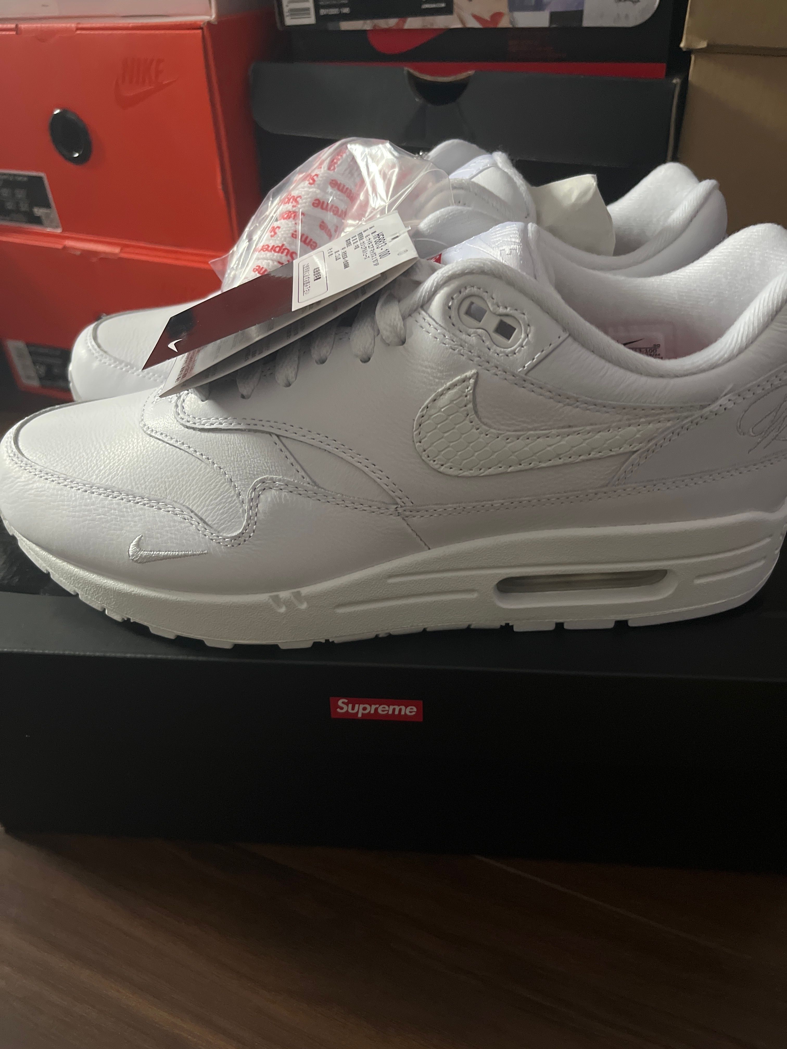 Supreme × Nike Air Max 1 '87 SP "White" (25SS Week4)