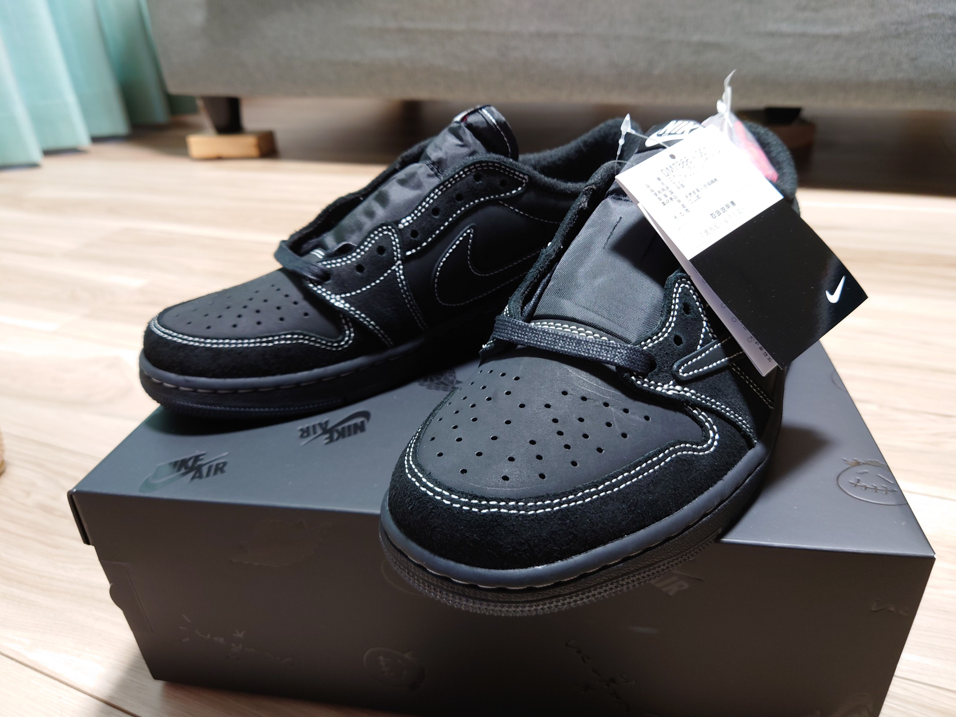 Travis Scott × Nike Air Jordan 1 Low OG SP "Black Phantom"