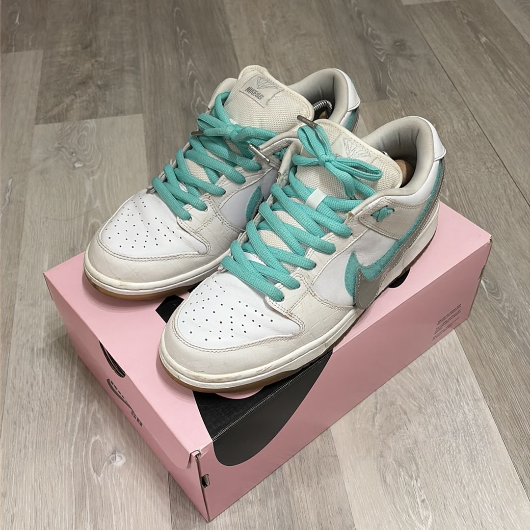 Diamond Supply Co. × Nike SB Dunk Low Pro "White"