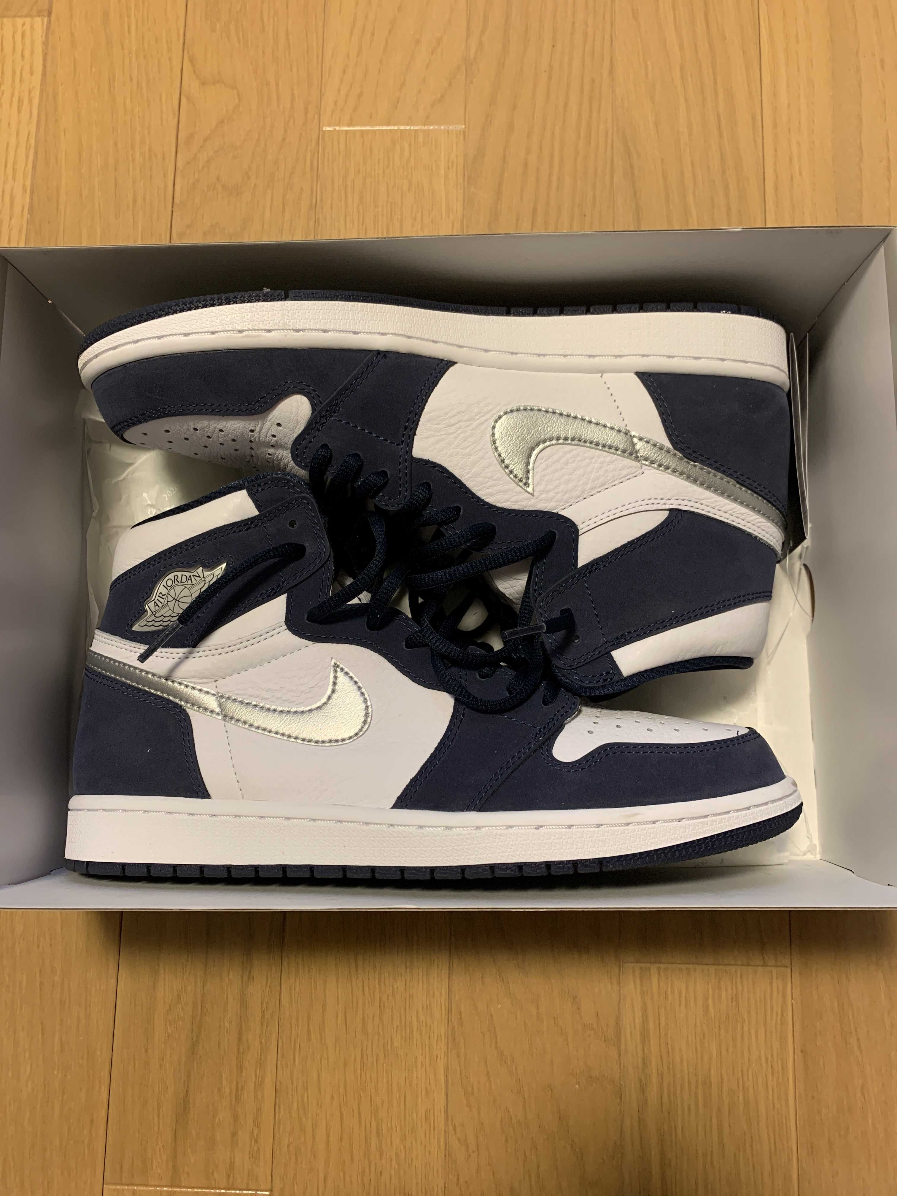 Nike Air Jordan 1 High OG CO.JP "White/Midnight Navy" (2020)(ブリーフケースなし)
