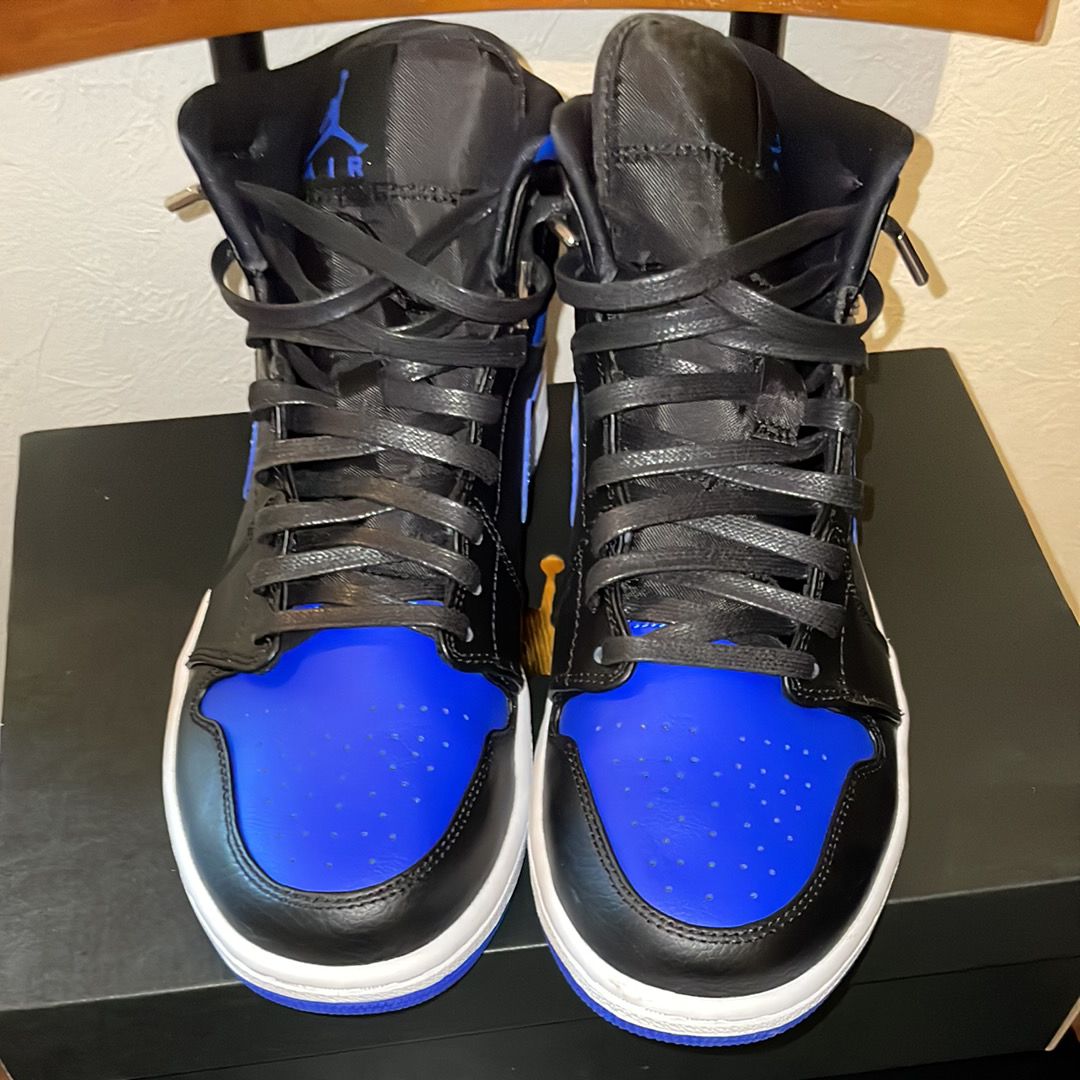 NIKE AIR JORDAN 1 MID "BLACK/BLUE"