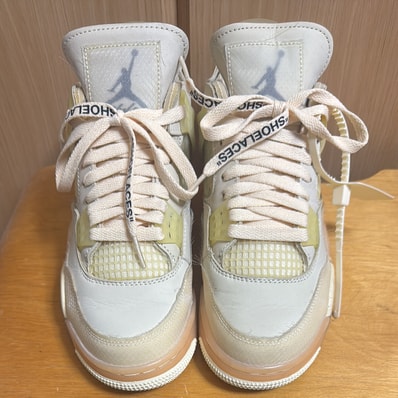 Off-White × Nike Women's Air Jordan 4 SP "Sail"
