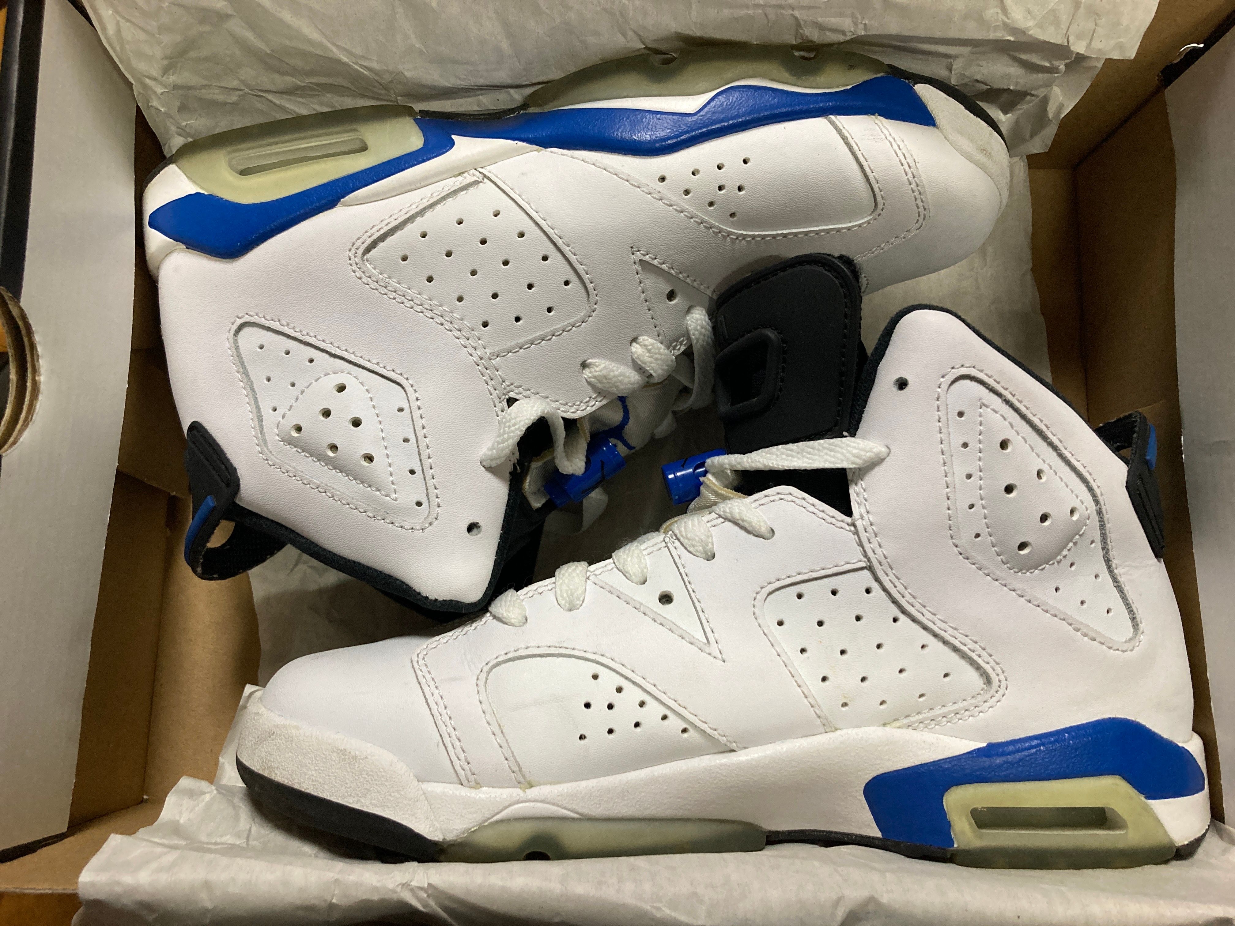 NIKE AIR JORDAN 6 RETRO SPORT BLUE 2014 (GS)