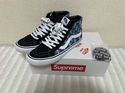 Supreme × Vans Sk8-Hi Hole Punch Denim "Blue"
