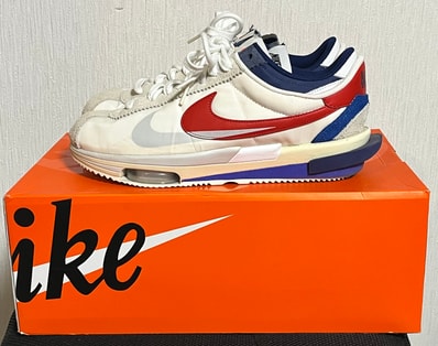 sacai × Nike Zoom Cortez "White and University Red"