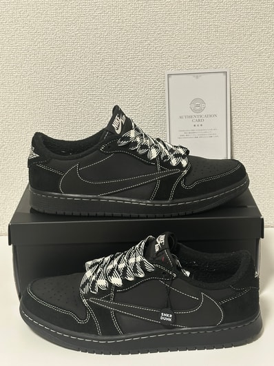 Travis Scott × Nike Air Jordan 1 Low OG SP "Black Phantom"