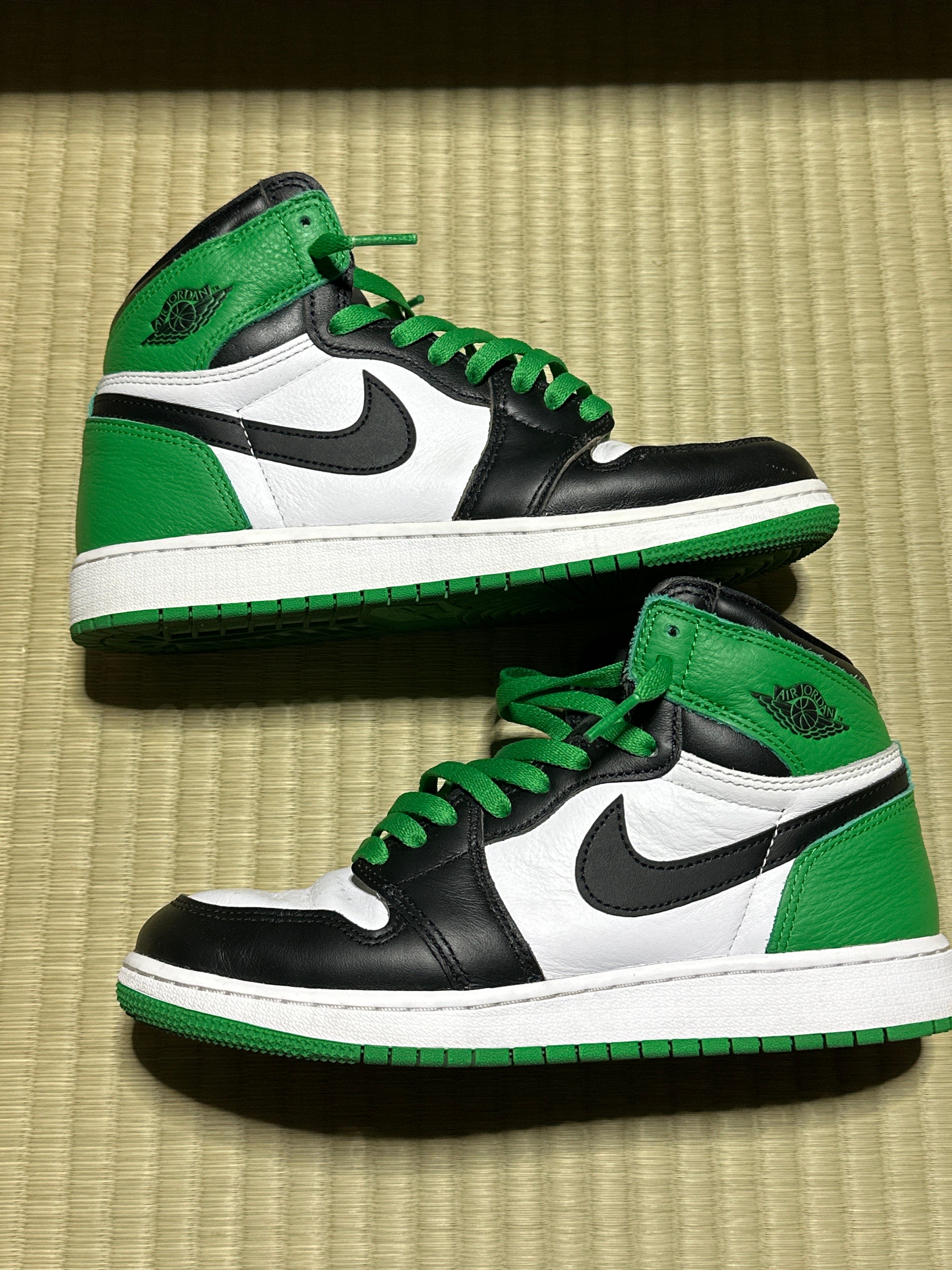 Nike GS Air Jordan 1 Retro High OG "Celtics/Black and Lucky Green" (2023)