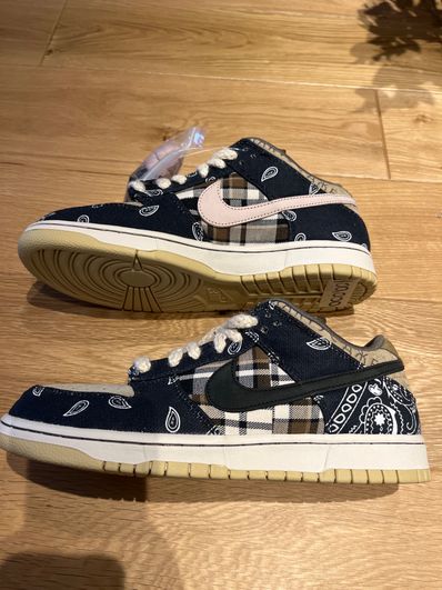 Travis Scott × Nike SB Dunk Low "Black/Parachute Beige"