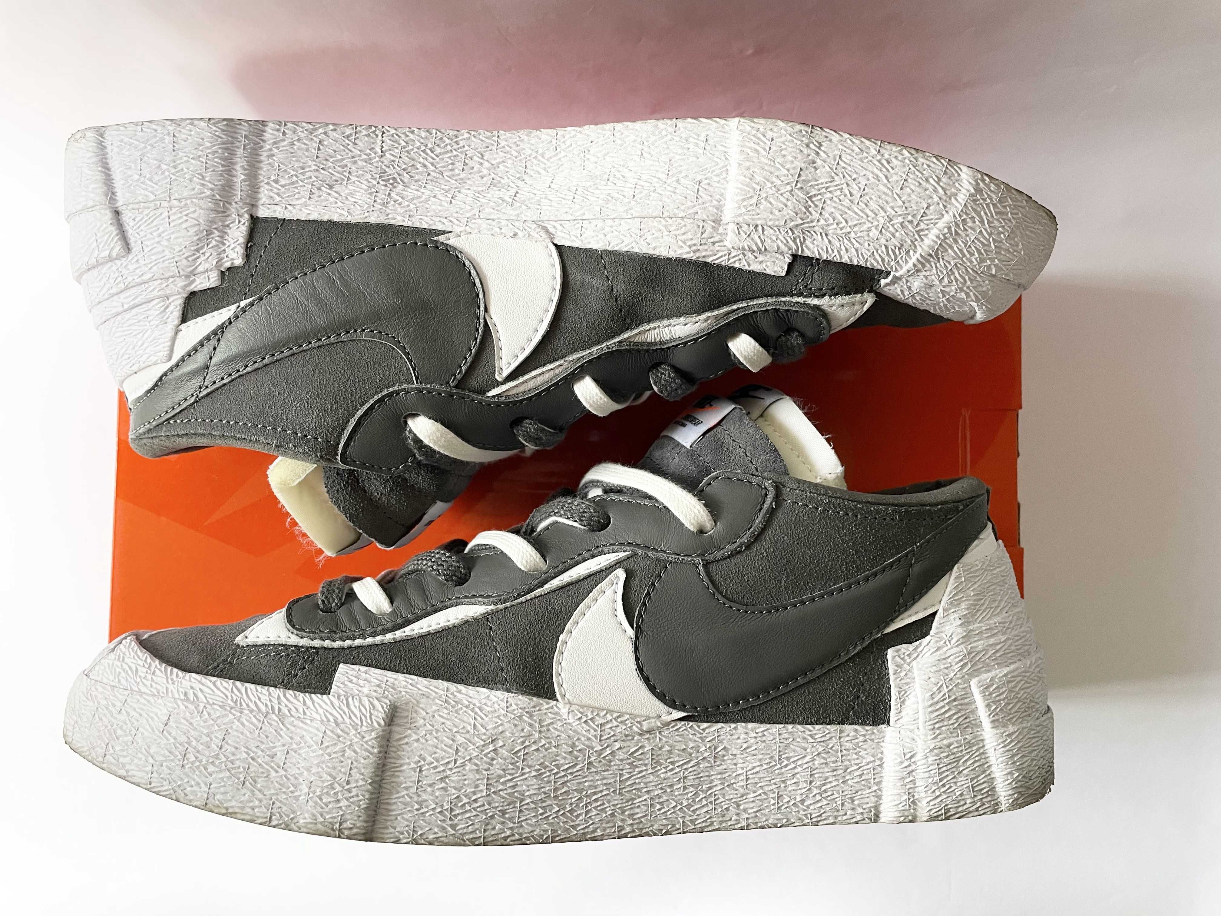 Sacai × Nike Blazer Low "Iron Grey"