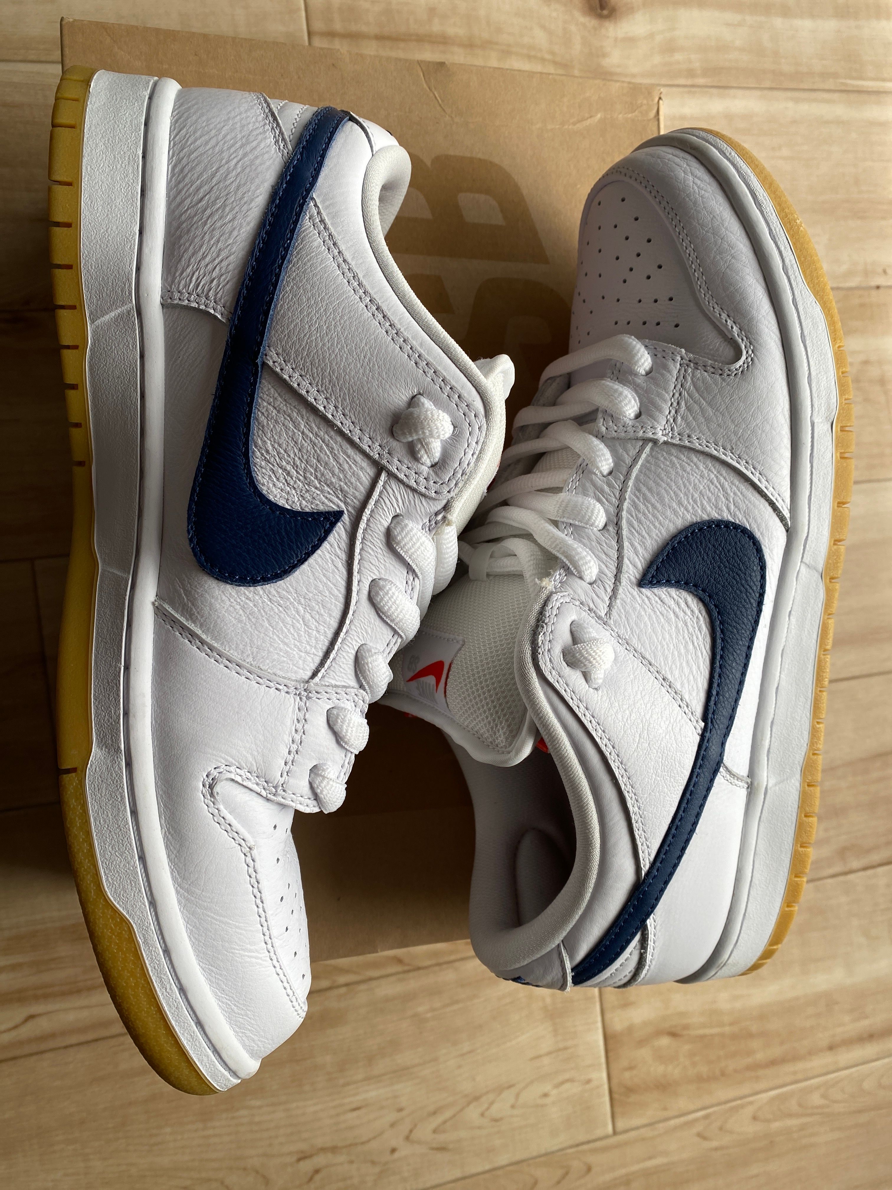 Nike SB Dunk Low "Orange Label White Navy"
