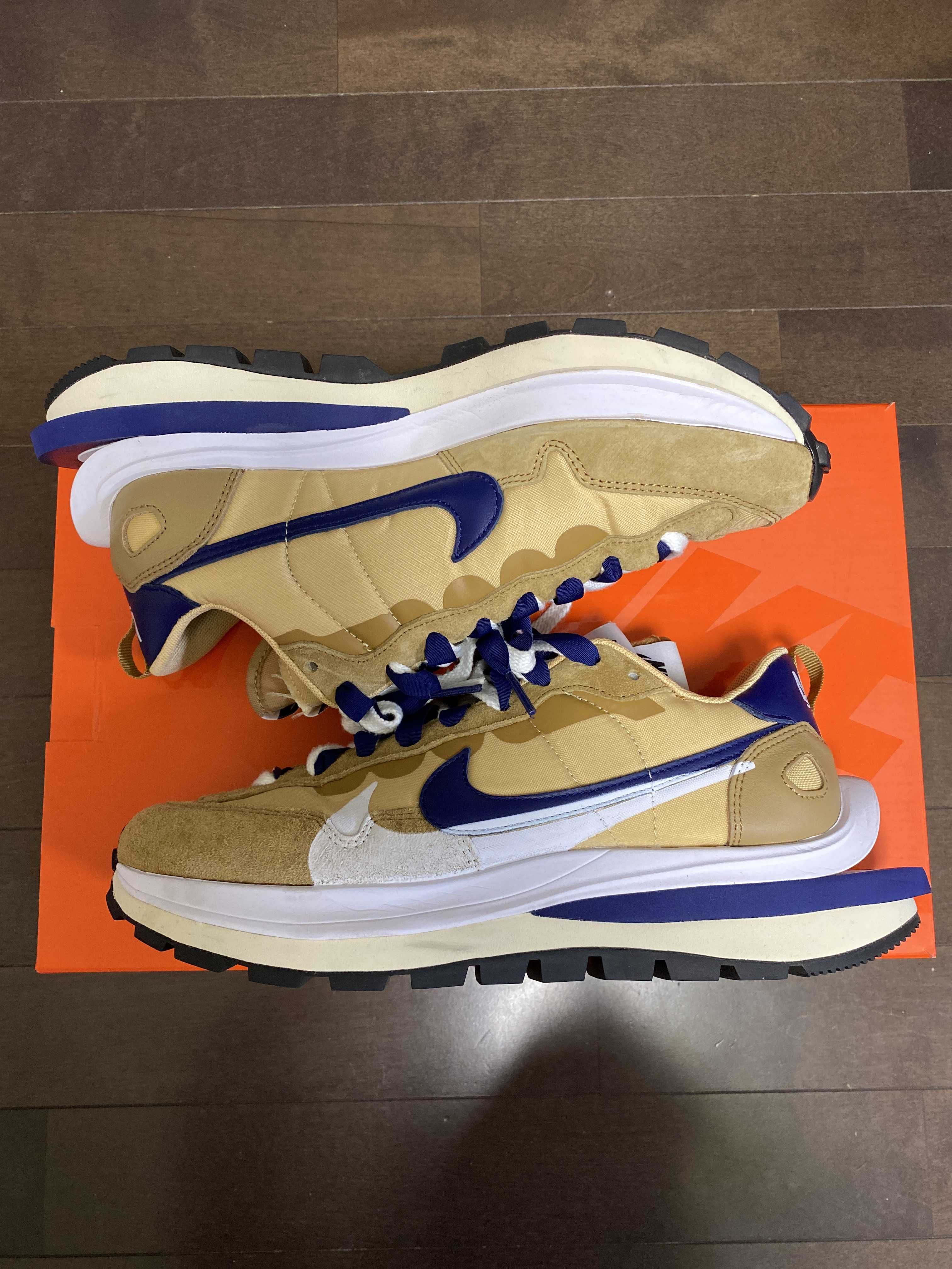 Sacai × Nike Vapor Waffle "Sesame And Blue Void"