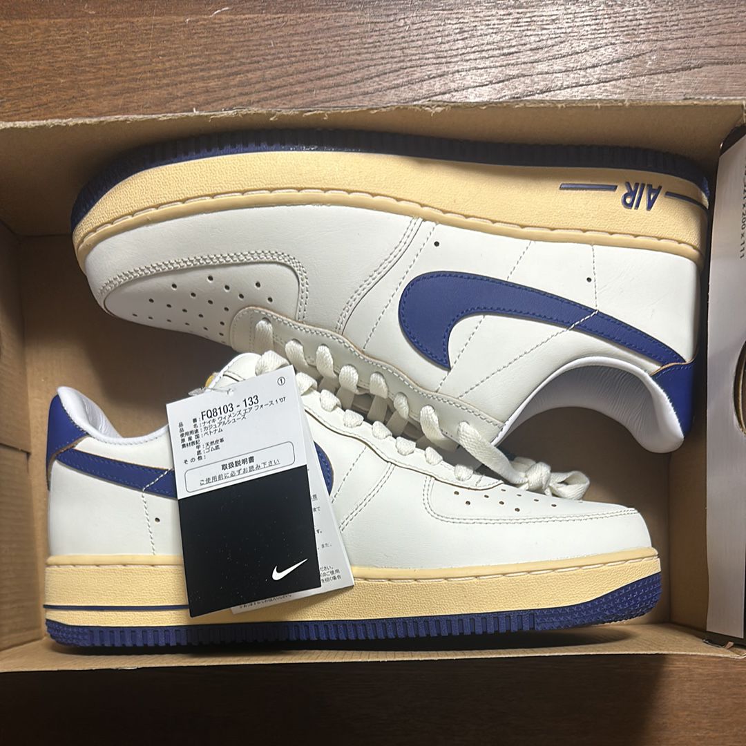 Nike Women's Air Force 1 '07 "Sail/Pale Vanilla/Gold Suede/Deep Royal Blue"